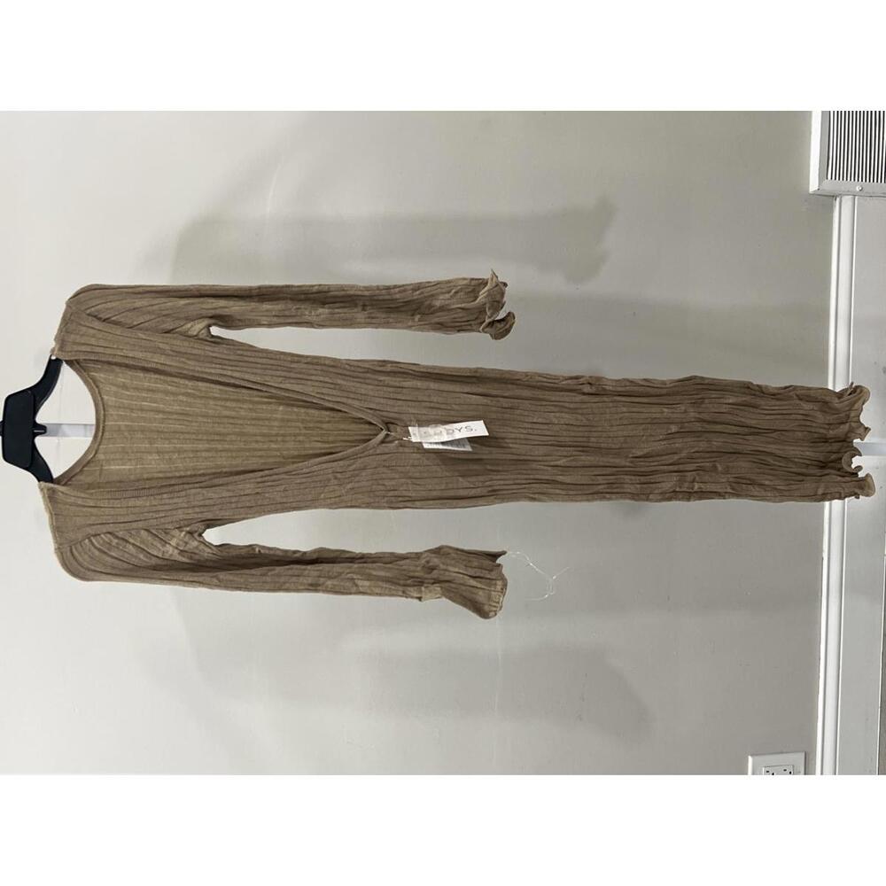 SNDYS Baha Long Sleeve Maxi Dress in Tan - Picture 5 of 8